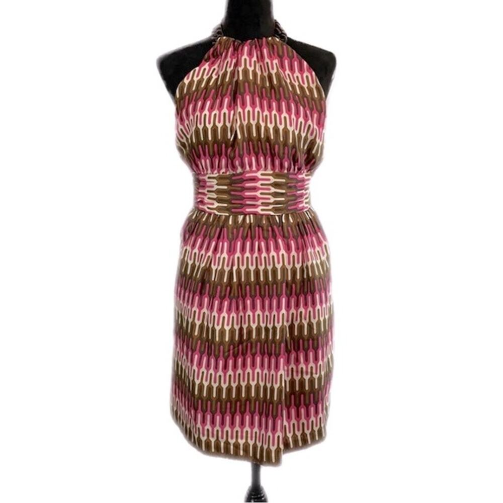EUC - Milly of New York Geo Silk Halter - Picture 2 of 8